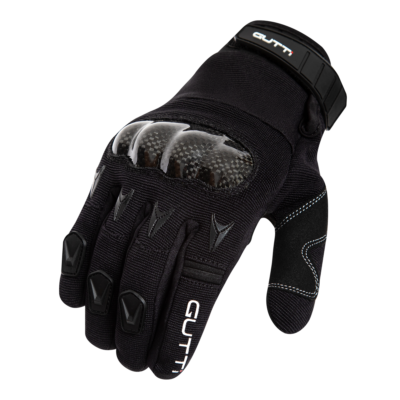 Luva GUTTI MXG-5 Motociclista Proteção Fibra de Carbono - L, Vermelha