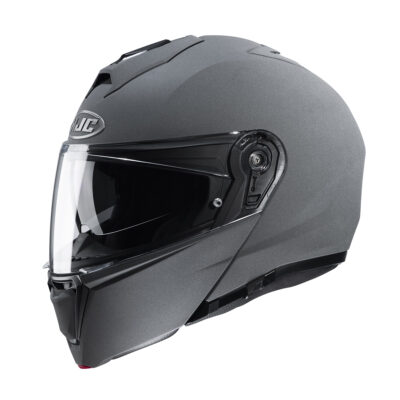 Capacete Hjc I90 Solid Cinza Stone ESCAMOTEÁVEL ÓCULOS SOLAR