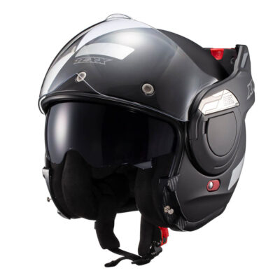 Capacete Texx Stratos 180 Preto Fosco Articulado Abre 180°