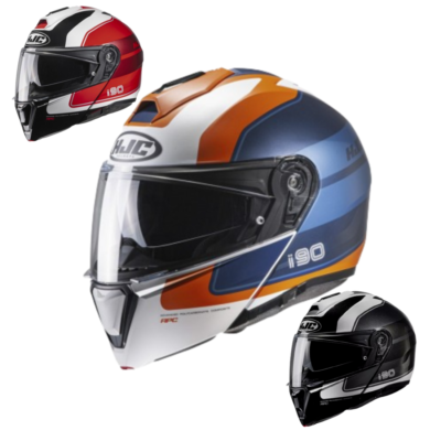 Capacete Hjc I90 Wasco Escamoteável Óculos Interno Moto GP