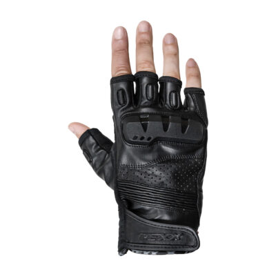 Luva Texx Phanter 1/2 Dedo Motociclista Couro c/ Protetores